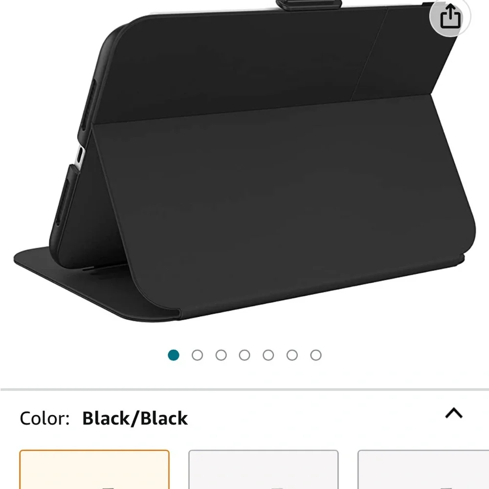 Speck Balance Folio Storage for apple pencil.Multi angle stand. BNIB!! Black